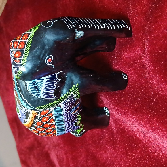 Handmade painted boho elephant decor - Picture 2 of 11